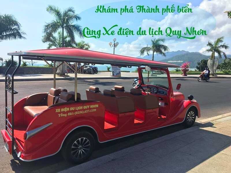 Xe điện khi du lịch tại Quy Nhơn được sử dụng phổ biến