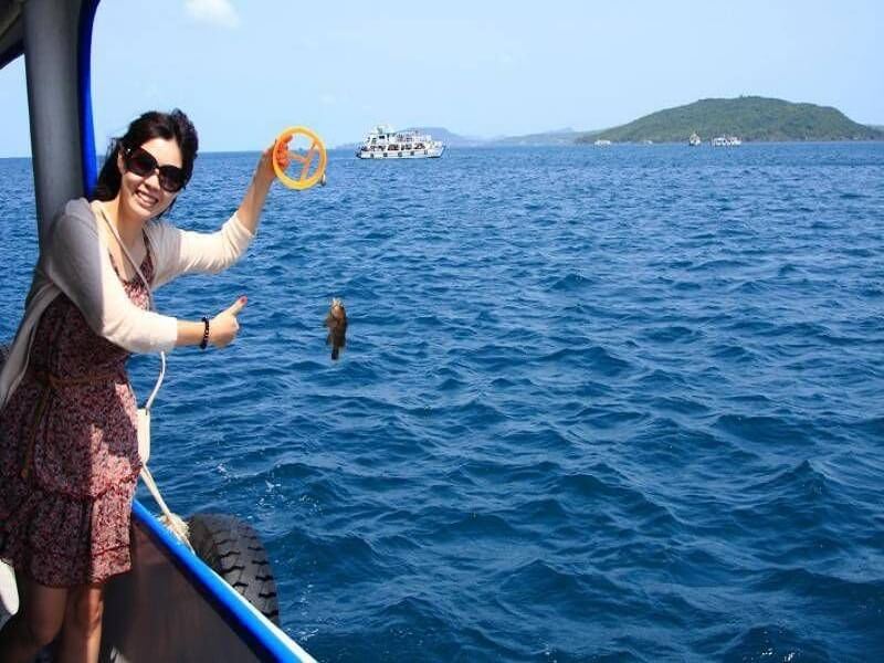 Câu cá ở Hòn Mun Nha Trang