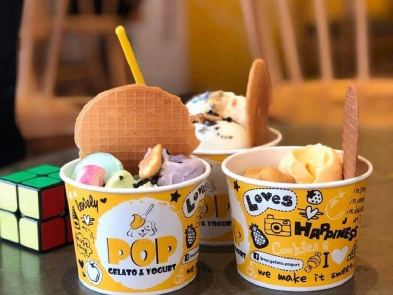 Quán kem Pop Quy Nhơn nổi tiếng với món kem cốc cực kỳ ngon