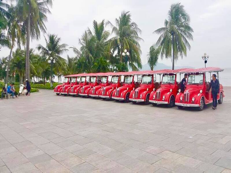 Xe điện phục vụ hoạt động du lịch tại Quy Nhơn